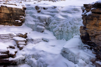 Athabasca Falls in Winter